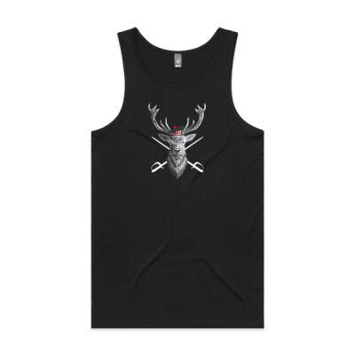 Balmoral Stag - Mens Lowdown Singlet Thumbnail